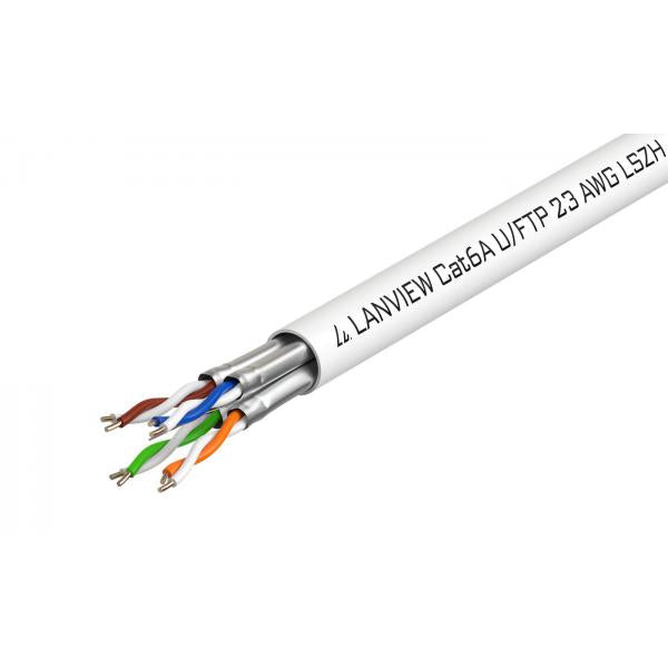 Lanview LVN122430 cavo di rete Bianco 500 m Cat6a U/FTP [STP] (Cat6a U-FTP Network Cable - 4x2xAWG23 LSZH white 500m - Warranty: 60M)