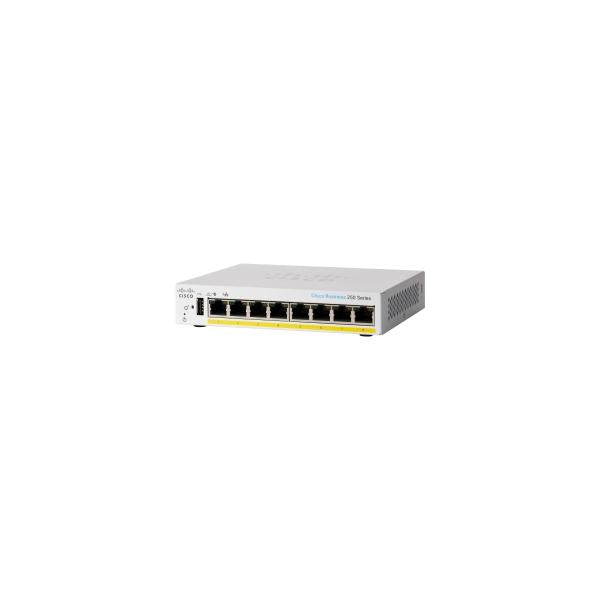 Cisco CBS250 Gestito L3 Gigabit Ethernet [10/100/1000] Supporto Power over Ethernet [PoE] Grigio (Cisco Business 250 Series CBS250-8PP-D - Switch - L3 - intelligente - 8 x 10/100/1000 [PoE+] - desktop - PoE+ [45 W])Cisco0889728326896CBS250-8PP-D-EU