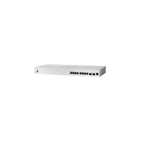Cisco CBS350 Gestito L3 10G Ethernet [100/1000/10000] 1U Nero, Grigio (Cisco Business 350 Series CBS350-8XT - Switch - L3 - gestito - 6 x 10GBase-T + 2 x combo 10 Gigabit SFP+/RJ-45 - montabile su rack)Cisco0889728326827CBS350-8XT-EU
