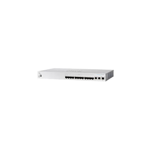 Cisco CBS350 Gestito L3 1U Nero, Grigio (Cisco Business 350 Series CBS350-12XS - Switch - L3 - gestito - 10 x 10 Gigabit SFP+ + 2 x combo 10 Gigabit SFP+/RJ-45 - montabile su rack)Cisco0889728358385CBS350-12XS-EU
