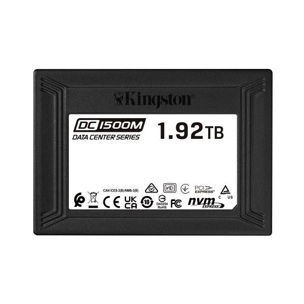 Kingston Technology DC1500M U.2 Entreprise 1,92 TB PCI Express 3.0 3D TLC NVMe (Kingston Data Center DC1500M - SSD - 1.92 TB - interno - 2.5 - U.2 PCIe 3.0 x4 [NVMe])