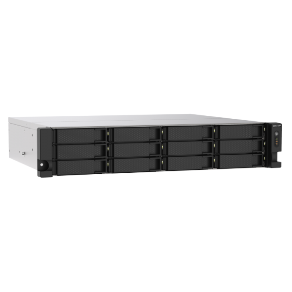 QNAP TS-1273AU-RP-8G NAS Armadio [2U] Collegamento ethernet LAN Nero V1500B (QNAP TS-1273AU-RP-8G/96TB TEE 12 Bay)
