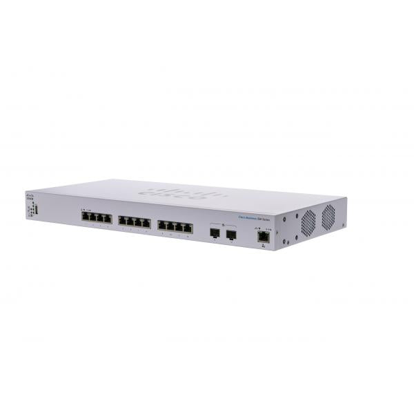 Cisco CBS350 Gestito L3 10G Ethernet [100/1000/10000] 1U Nero, Grigio (CBS350 Managed 12 port 10GE 2x10G SFP+ Shared)