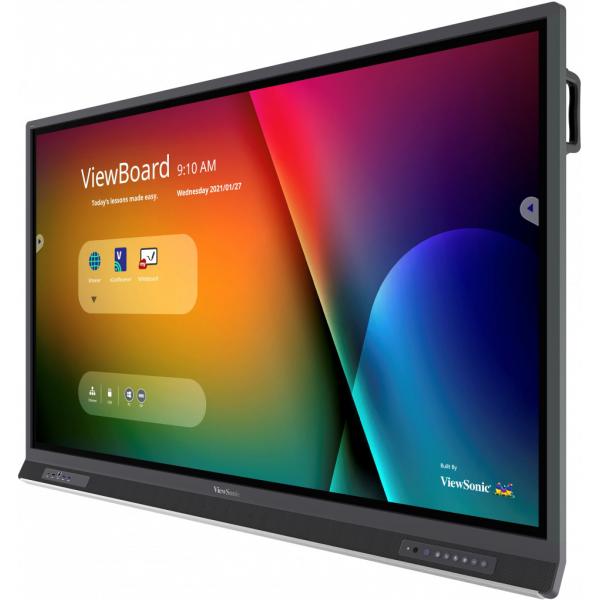 Viewsonic IFP6552-1ANEP visualizzatore di messaggi Pannello piatto interattivo 165,1 cm [65] LCD 400 cd/m 4K Ultra HD Nero Touch screen Processore integrato Android 9 (IFP, 65[3840x2160], 33 - multi-point touch, 7H, - 400nits, 4G RAM/32GB Storage And...