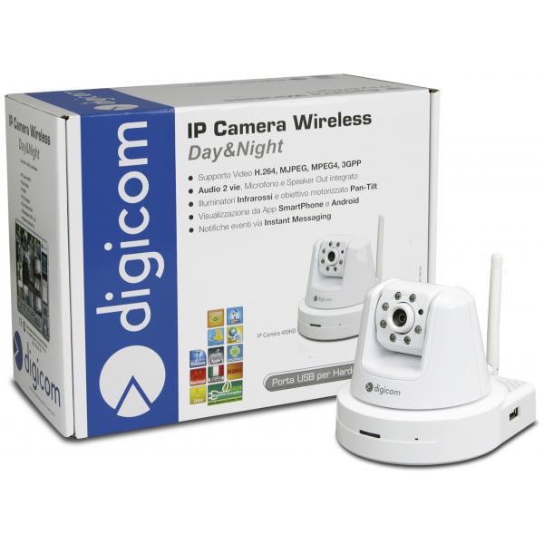 IP CAMERA WIRELESS 11G/N INDOOR DAYNIGHT MOTORIZZATA PAN/TILT I