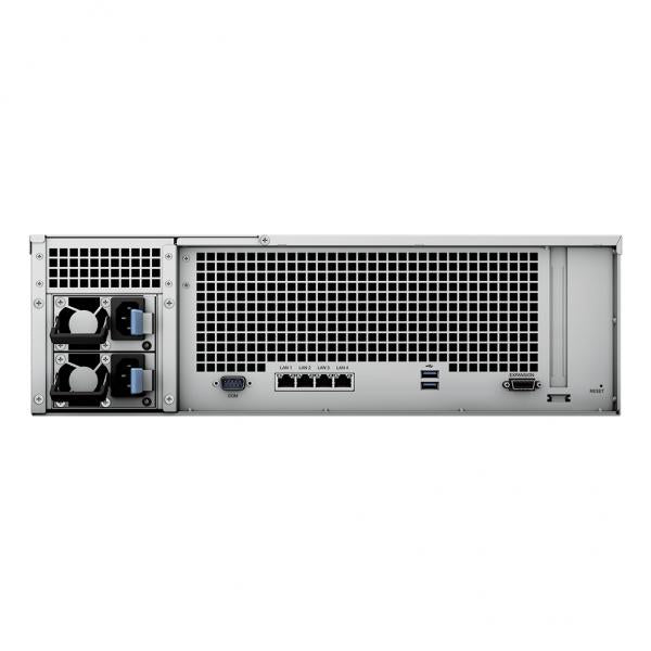 Synology RackStation RS2821RP+ NAS Armadio [3U] Collegamento ethernet LAN Nero V1500B (Synology RackStation RS2821RP+ 7.68TB [Synology SAT5210] 3U 16-bay; AMD RyzenTM V1500B quad-core 2.2 GHz; 4 GB DDR4 ECC UDIMM [expandable up to 32 GB]; 4 x 1GbE RJ...