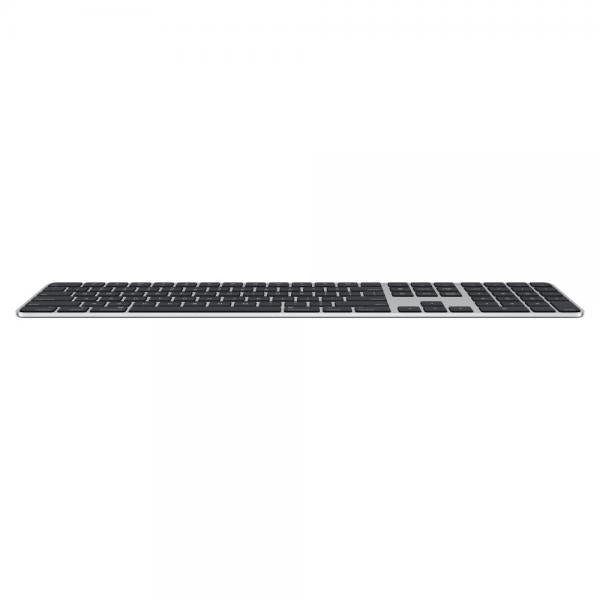 Apple Magic Keyboard tastiera Bluetooth QWERTZ Tedesco Nero, Argento (Apple Magic Keyboard with Touch ID and Numeric Keypad - Tastiera - Bluetooth, USB-C - QWERTZ - Tedesca - black keys)