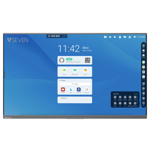 75IN PRO IFP ANDROID 11 DISPLAY 4K 8GB RAM 64GB ROM WIFI WALL MT