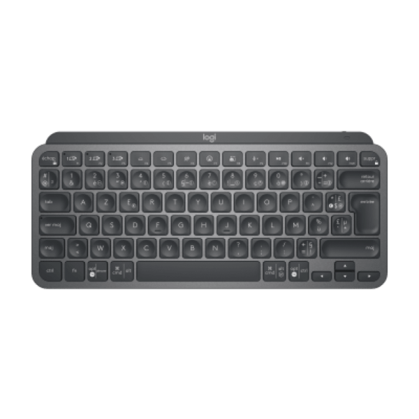 Logitech 920-011055 tastiera Mouse incluso RF senza fili + Bluetooth AZERTY Francese Grafite (MX KEYS MINI COMBO FOR BUSINESS - GRAPHITE - FRA - CENTRAL) - Versione UK