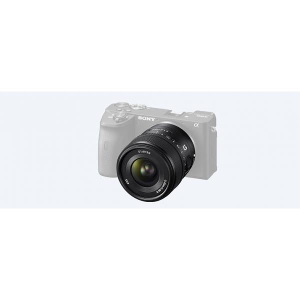 Sony SEL15F14G MILC/SRL Teleobiettivo Nero (Sony E 15 mm F1.4 G APS-C Wide Angle Prime Lens [SEL15F14G])