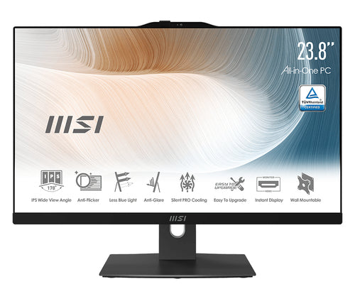 MSI PC AIO 23,8" TOUCH BLACK AM242TP 11M-838EU i7-1165G7 16GB 512GB SSD WIN 11 PRO