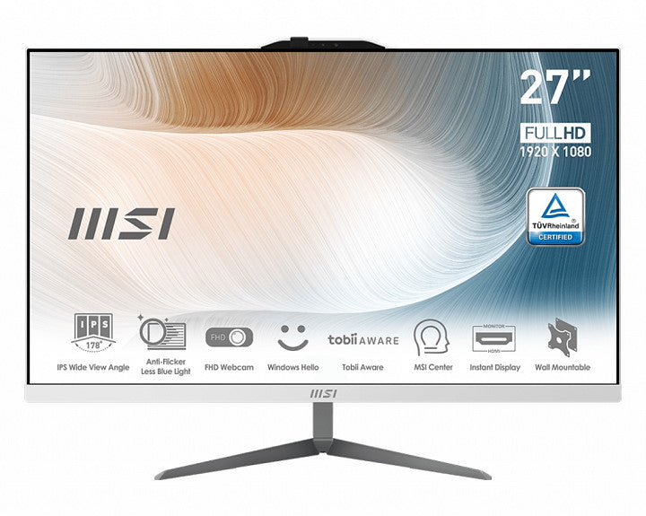 MSI PC AIO 27" WHITE AM272P 12M-013EU i7-1260P 16GB 512GB SSD WIN 11 PRO