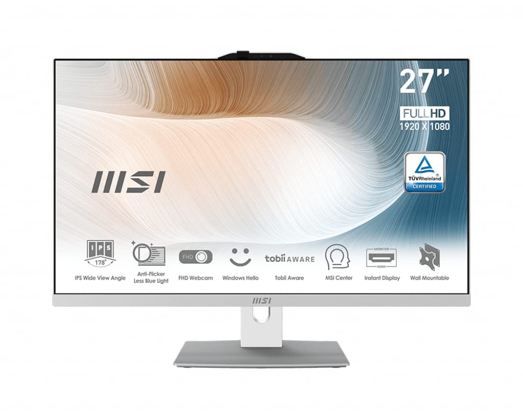 MSI PC AIO 27" WHITE AM272P 12M-022EU i5-1240P 8GB 512GB SSD WIN 11 PRO