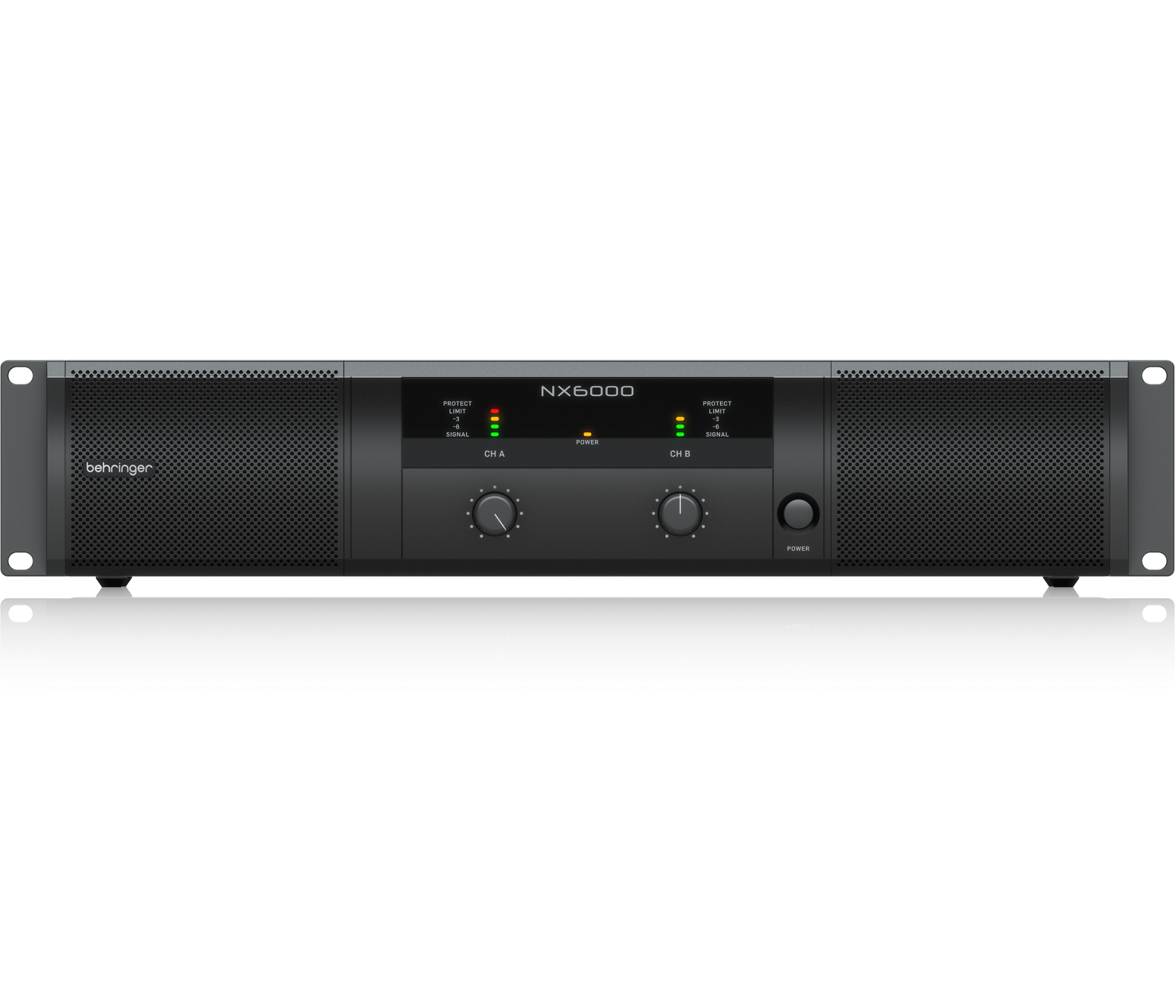 BEHRINGER NX6000 FINALE DI POTENZA 6000 WATT 2 CANALI CON COMPENSAZIONE AUTOMATICA DELL' IMPEDENZA