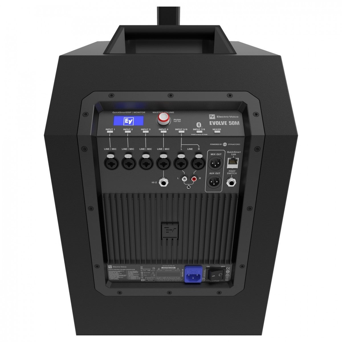 ELECTRO VOICE EVOLVE 50M BLACK SISTEMA A COLONNA BLUETOOTH 1000 WATT SUBWOOFER 12" + 8x3.5"