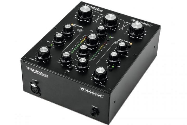 OMNITRONIC TRM202 MK3 MIXER ROTATIVO 2 CANALI PER DJ 2 CANALI