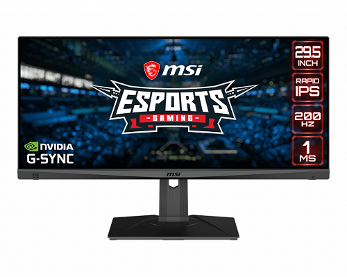 MSI MONITOR 29,5 LED IPS 21:9 WFHD, 1MS 200Hz, 300 CDM, RGB, USB-C, PIVOT, DP/HDMI