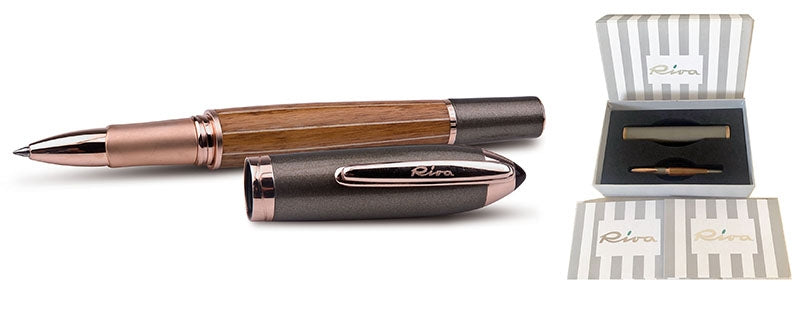 TIBALDI For RIVA ROLLERBALL PEN ROMAN BRONZE LTD ETD 028/500