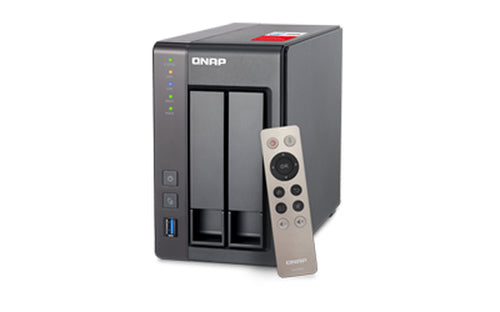QNAP NAS TOWER 2BAY 2.5"/3.5" SSD/HDD SATA, INTEL CELERON 4CORE 2.0GHz, 8GB DDR3L (MAX 8GB