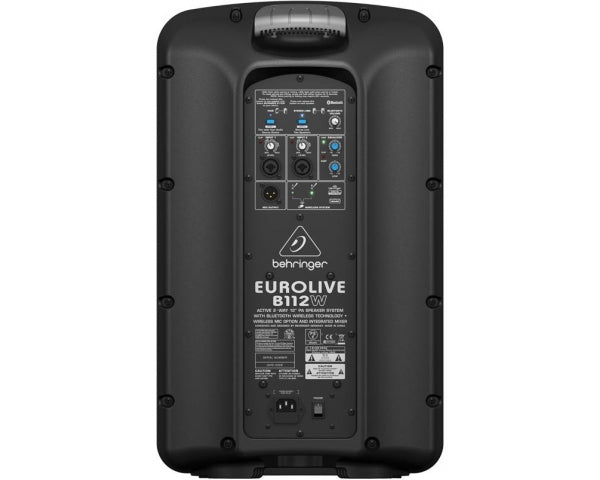 BEHRINGER B112W CASSA ATTIVA 1000 WATT BLUETOOTH 2 VIE WOOFER 12" EQUALIZZATORE 2 BANDE 2 INGRESSI + WIRELESS READY