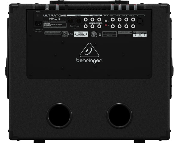 BEHRINGER KXD15 AMPLIFICATORE COMBO TASTIERA / STRUMENTI 4 CANALI 600 WATT 15?TURBOSOUND NUOVO ESPOSTO