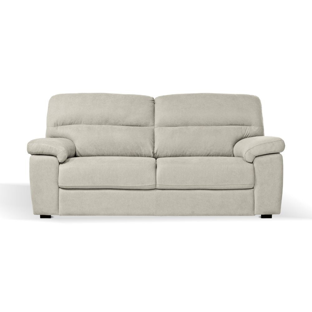 Divano Alenda 3 posti con piedini quadrati colore beige