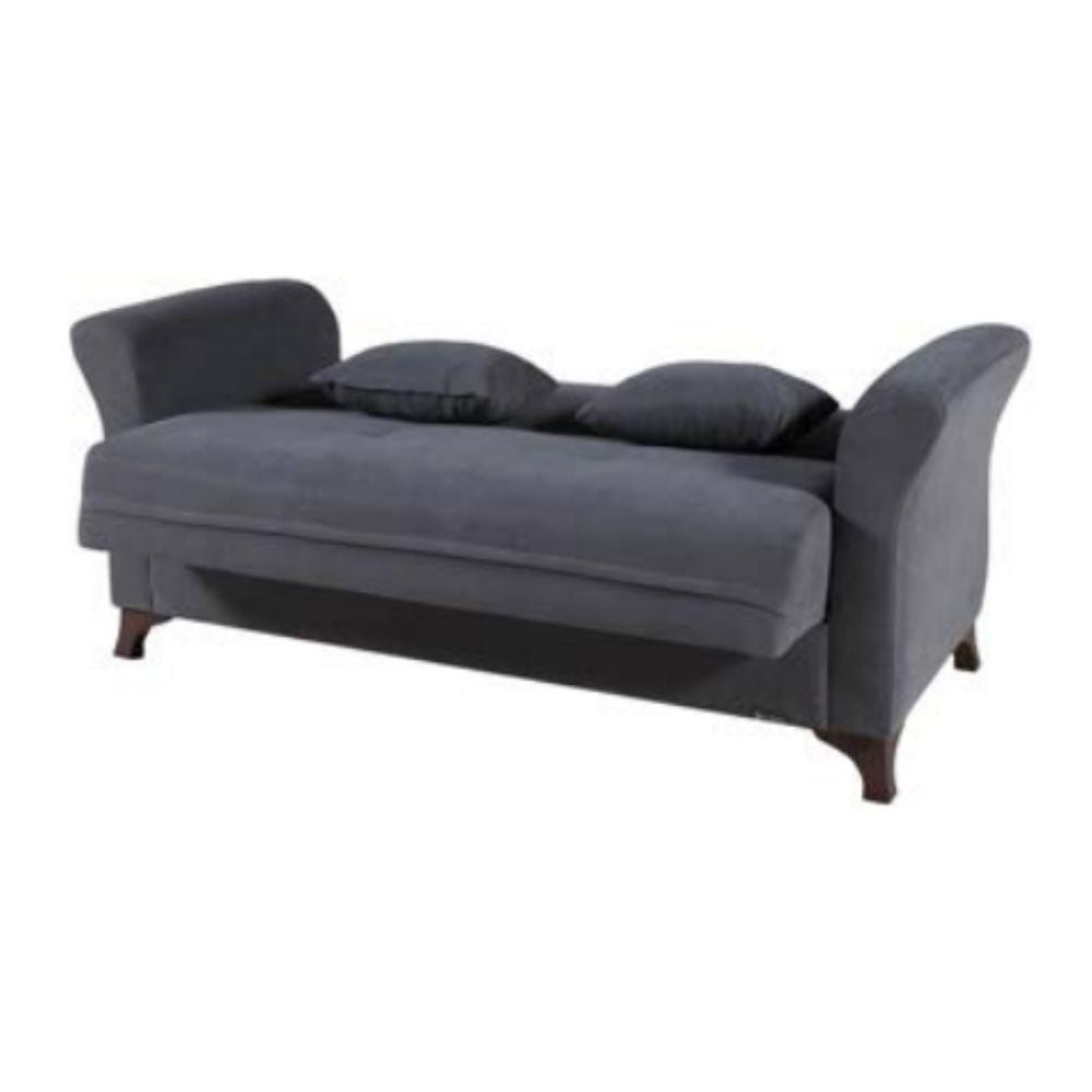 Divano Buket 2 posti letto contenitore grigio