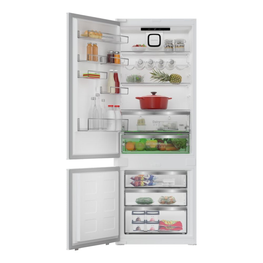 Frigorifero combinato incasso Grundig 75 cm 405 litri GKMI26940NLH classe E