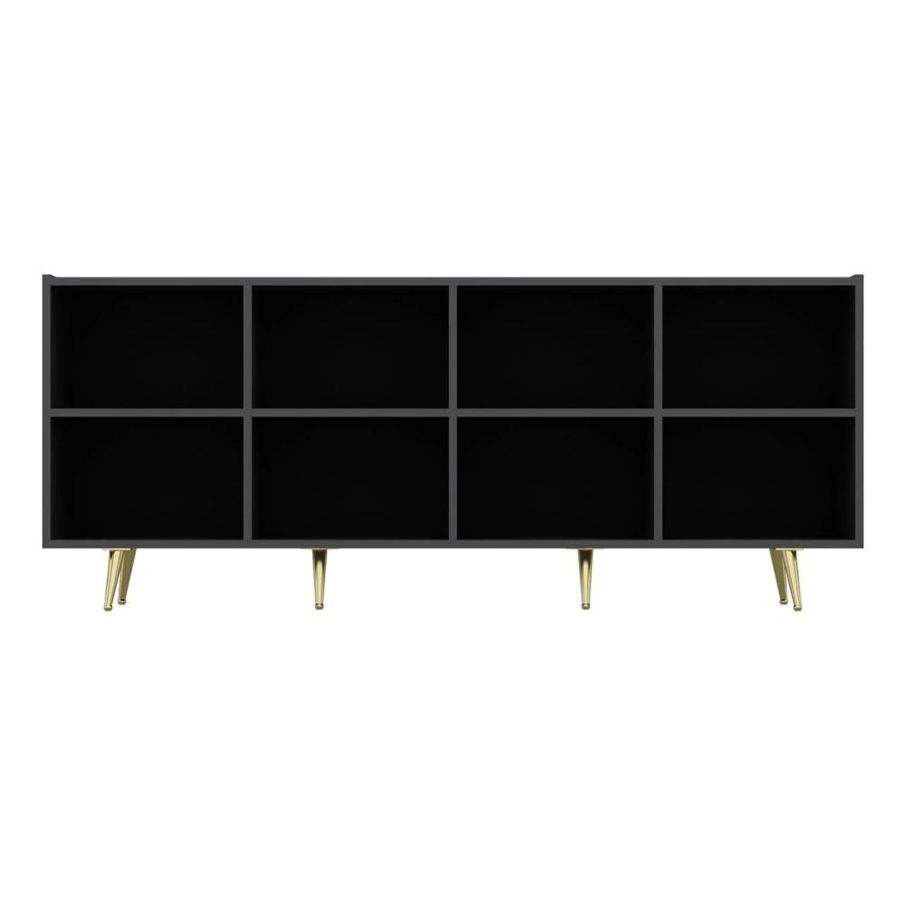 Madia Jose 4 ante antracite con particolari oro 180x47x75h