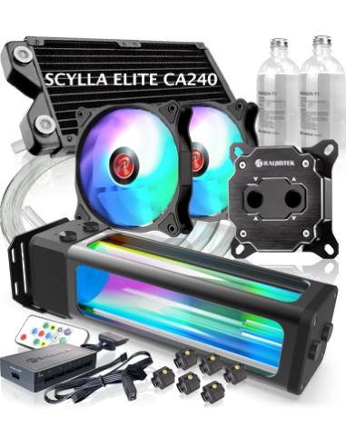 RAIJINTEK DIY KIT SCYLLA ELITE CA240 5V ARGB POMPA+W.BLOCK+RAD.+REFR+FAN+..